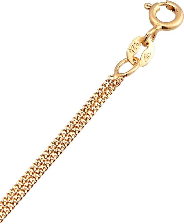 Actual product image Elli Necklace Kids Layer Crystal Star Half Moon 925 Silver (925 sterling silver, Glass crystal, 36 cm)