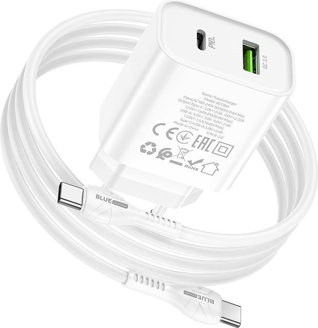 Image du produit Blue Power BCC80A Rapido, PD QC3 20W avec câble USB-C (20 W)
