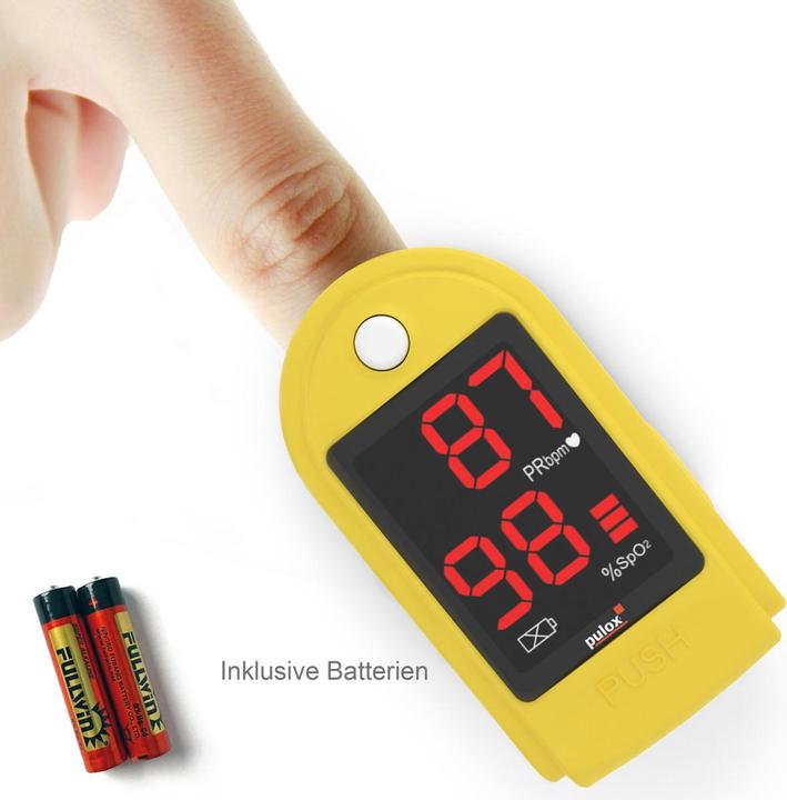 Produktbild Pulox Pulsoximeter PO-100 Solo in gelb