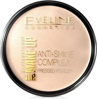 Eveline Art Makeup Anti-Shine Complex Pressed Powder Mattifying Mineral Custard From Silk 33