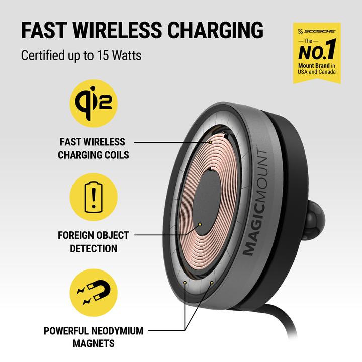 Actual product image Scosche magicMOUNT ELITE CHARGE 3-in-1 - Innovative magnetic