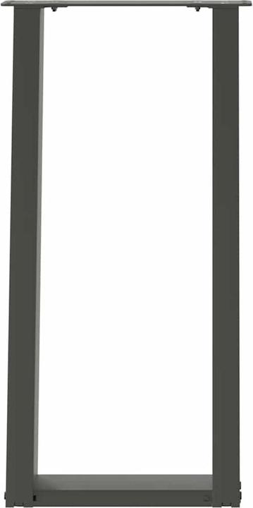 Produktbild VidaXL Couchtischbeine U-Form 2 Stk. Anthrazit 30x(30-31) cm Stahl Tischbein