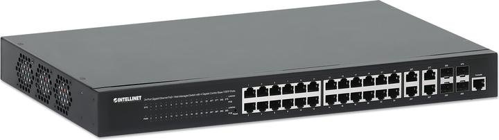 Image du produit Intellinet Commutateur Web géré 24 ports Gigabit Ethernet PoE+ avec 4 ports Gigabit Combo Base-T/SFP (24 Ports)