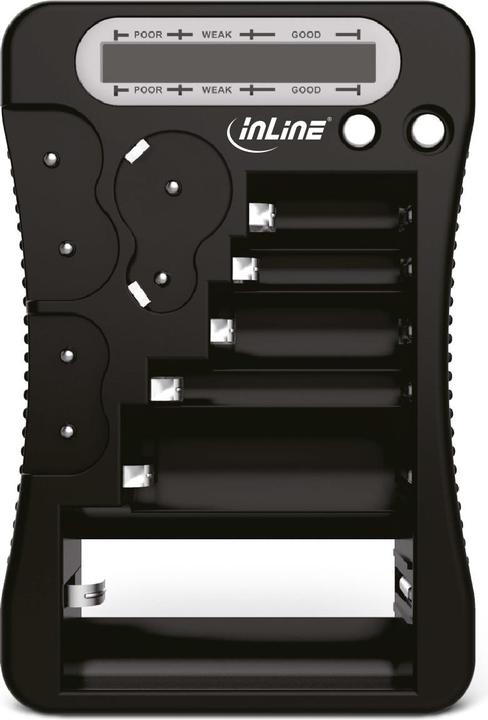 InLine Testeur de batterie avec écran LCD