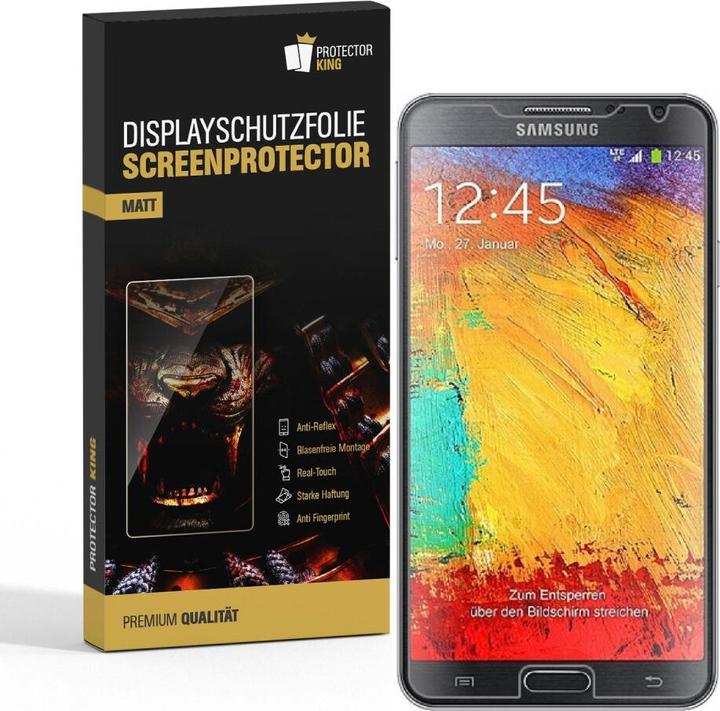 Produktbild Protectorking 3x Displayschutzfolie matt Anti-Reflex entspiegelt (3 Stück, Samsung Galaxy Note 3)