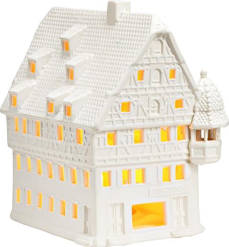 Produktbild G. Wurm Lichthaus Marien-Apotheke Rothenburg aus Porzellan weiss (B/H/T) 13x18x18cm