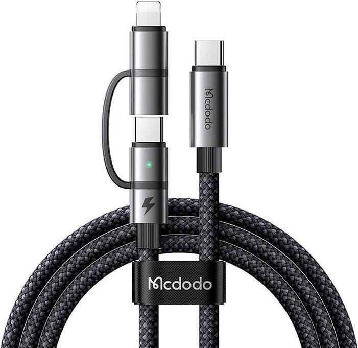 Image du produit Mcdodo 2in1 cable CA-0450 USB-C to USB-C + Lightning, 1.2 m (1.20 m, 100 W)