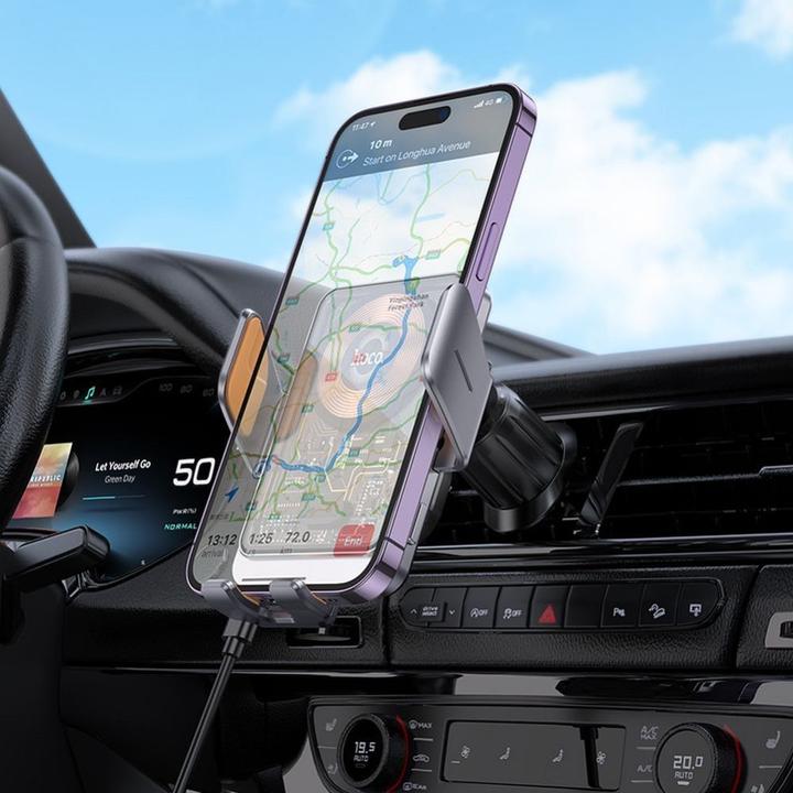 Produktbild Hoco 2 in 1 QI Wireless Fast Charge Autohalterung Ladestation