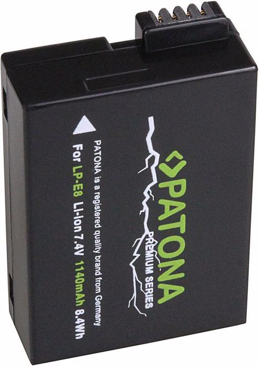Actual product image Patona Premium battery LP-E8 (Camera battery)
