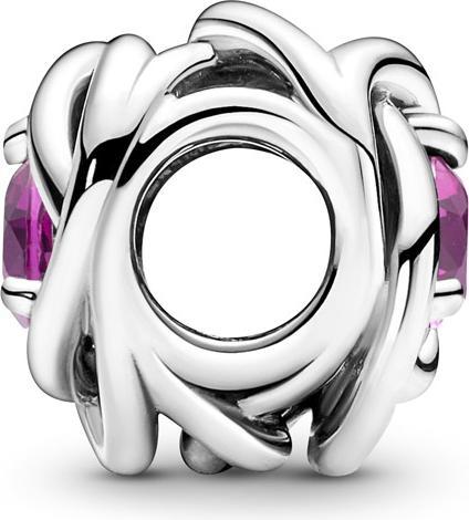 Immagine prodotto Pandora Pietra di nascita di ottobre rosa Eternity Circle Charm (Con pietra/e, Argento 925)