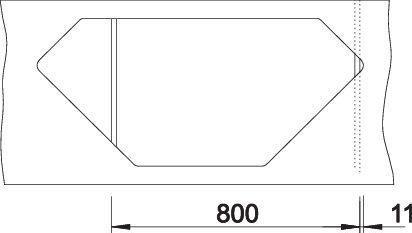 Produktbild Blanco Zia 9 E (Einbauspüle, 51 cm, 93 cm)