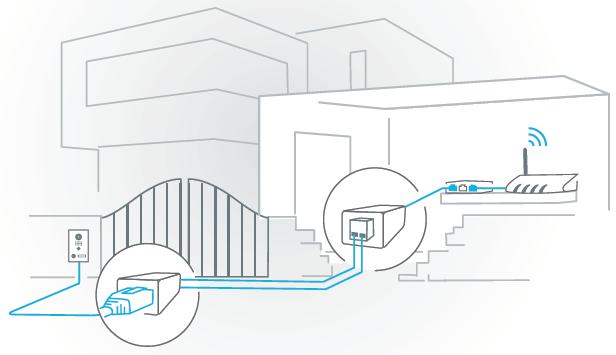 Actual product image Doorbird 2-Drath Ethernet POE Converter