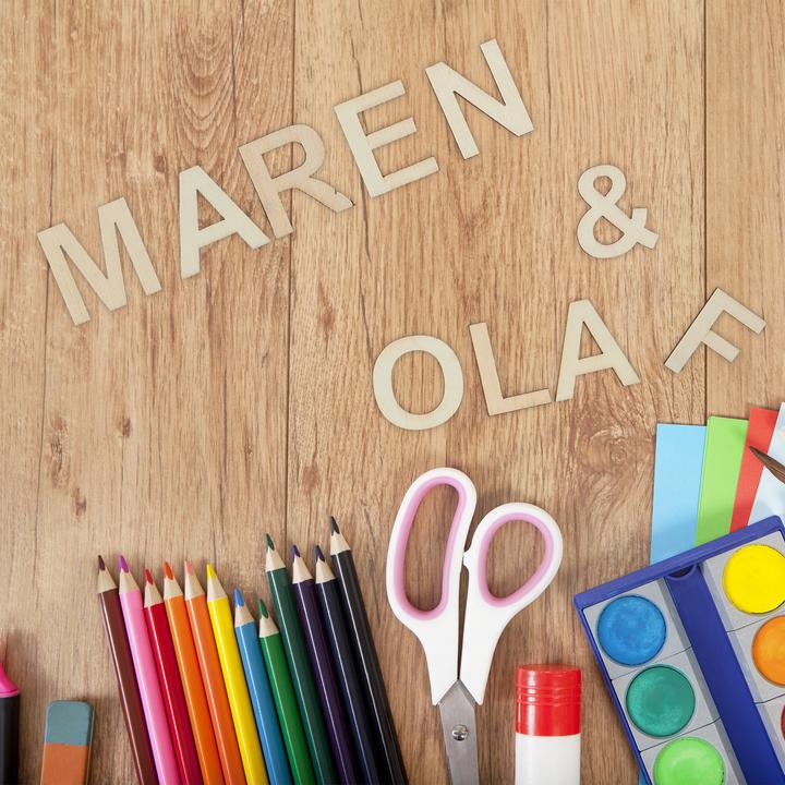 Immagine prodotto Relaxdays Set di lettere in legno da 324 pezzi