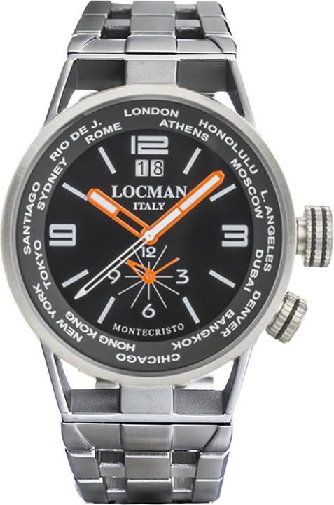 Locman Italy Herrenuhr Montecristo World Dual Time 44 mm Ref. 0508A0 (Analoguhr, 44 mm)