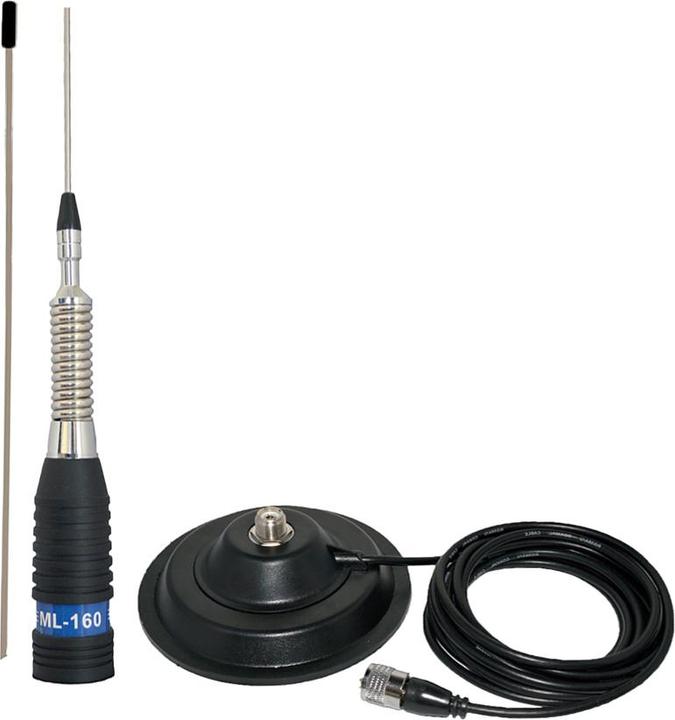 Produktbild PNI CB-Antenne ML160, Länge 155 cm, 26-30 MHz, Magnet 145 mm im Lieferumfang enthalten