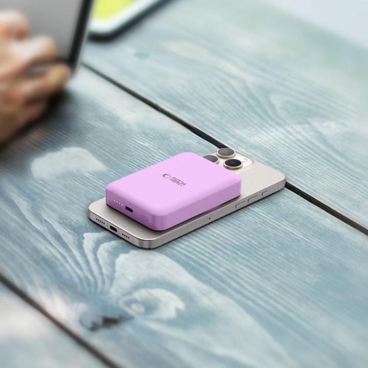 Immagine prodotto Tech-Protect LifeMag MagSafe PB11 10000mAh - Rosa (10000 mAh, 15 W)