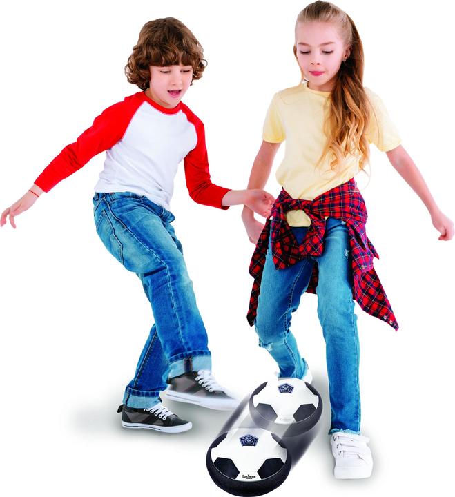Produktbild Lexibook AeroFoot - Beleuchtete Hovercraft-Fussballscheibe aus Schaumstoff mit 2 Toren (Multilingual)