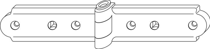 Maco RUSTICO ridge moulding tape for folding shutters, shutter spacing 13 mm, black (14068)