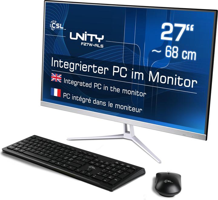 Produktbild CSL All-in-One-PC Unity F27W-ALS 1000 GB 32 GB RAM Win 11 Home (Intel N200, 32 GB, 1000 GB, Intel UHD Graphics)