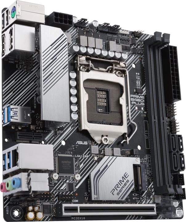 Produktbild ASUS PRIME B460I-PLUS (LGA 1200, Intel B460, Mini-ITX)