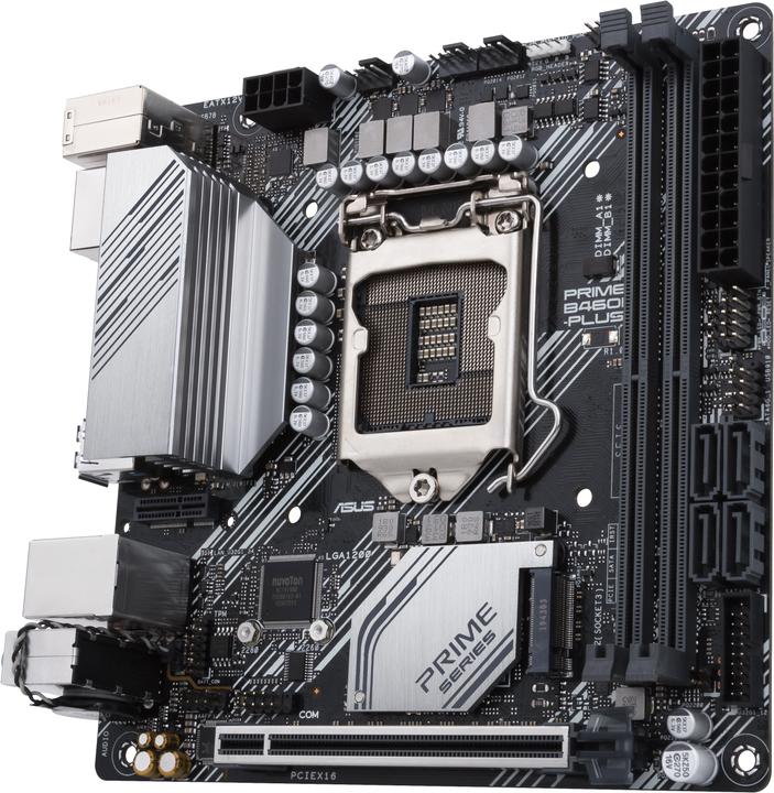 Produktbild ASUS PRIME B460I-PLUS (LGA 1200, Intel B460, Mini-ITX)