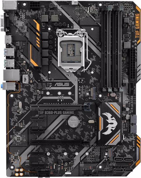 ASUS Tuf B360-Plus Gaming (LGA 1151, Intel B360, ATX)