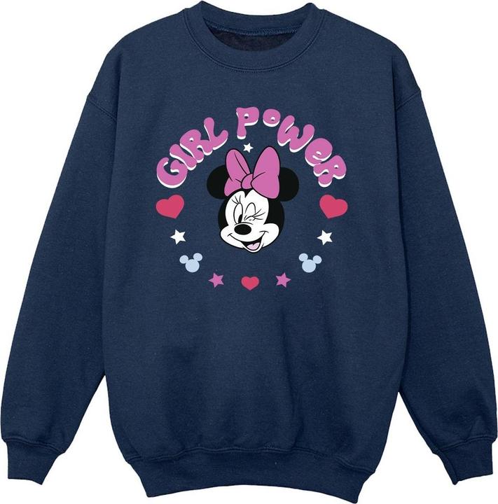 Disney Minnie Mouse Girl Power Sweatshirt Mädchen (140, 146)