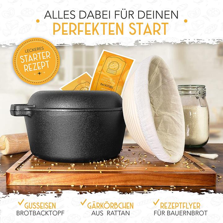 Produktbild Krustenzauber Gusseisen Brot Topf (Gusseisen)