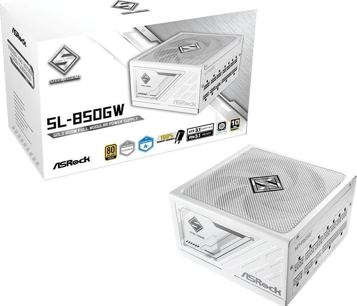AsRock Steel Legend power supply 850W 80+ Gold White (850 W)