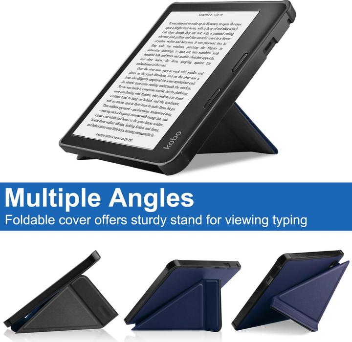 Produktbild Lobwerk Schutzhülle für Kobo Sage eReader 8 Zoll Slim Case Etui mit Standfunktion und Auto Sleep/Wake Funkti (X)