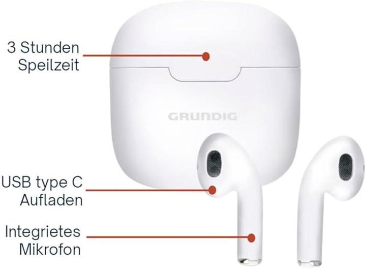 Produktbild Grundig Earbuds TWS (keine Geräuschunterdrückung, 3 h, Kabellos)