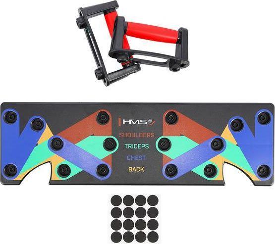 HMS Pu10 Red Multifunctional Push-Up-Board