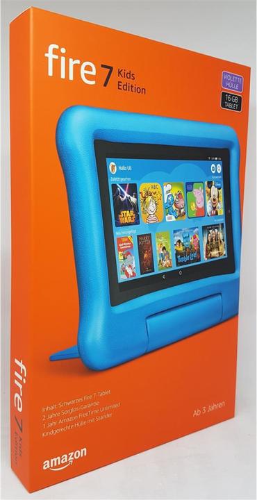 Actual product image Amazon Fire 7 Kids Edition - 17.8 cm (7 inch) - 1024 x 600 pixel - 16 GB - 1 GB - 1.3 G (7", 16 GB, Violet)
