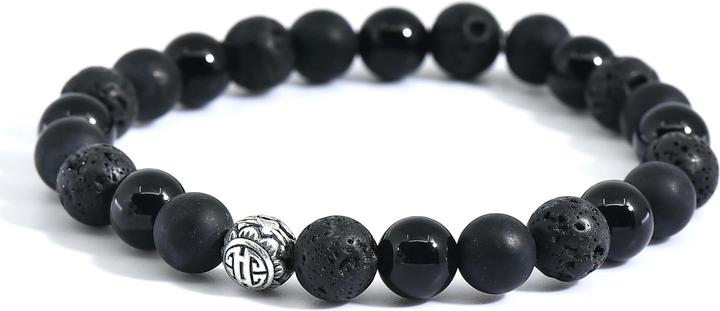 Balibay Kejio (20 cm, Onyx, Vulkanstein, Edelstein, 925 Sterling Silber)