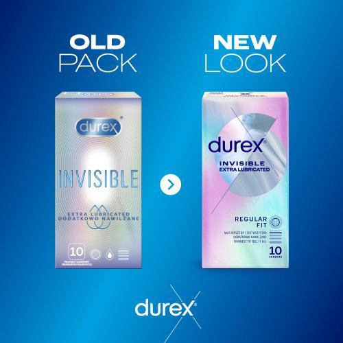 Image du produit Durex Invisible Extra Lubricated (10 pcs)