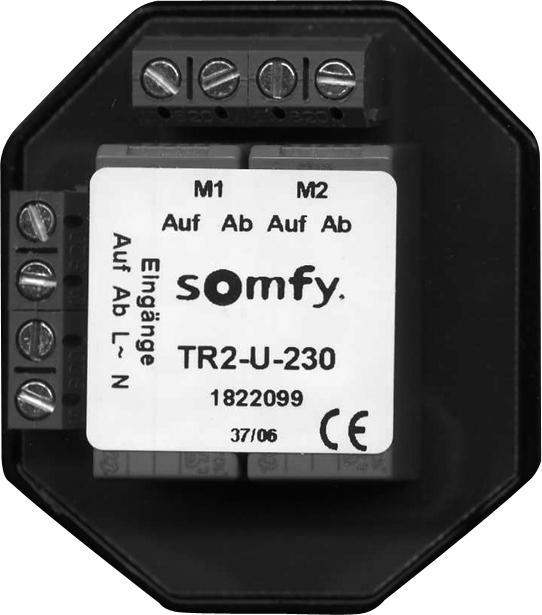 somfy Relais de séparation TR2-U-230 Up p. Deux moteurs Relais de séparation stores 3660849545444