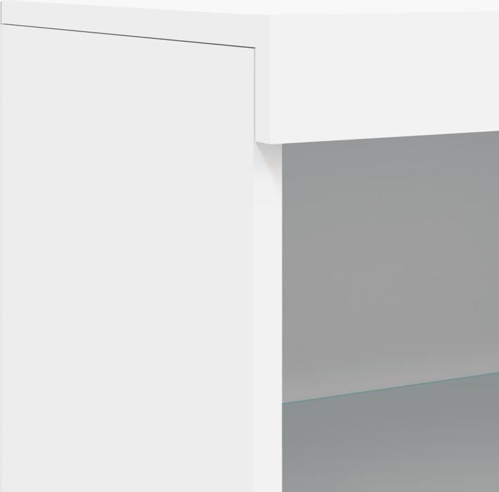 Produktbild VidaXL Sideboards mit LED-Leuchten 3 Stk. Weiss (142.5 x 37 x 100 cm)