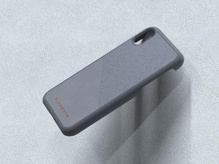 Productafbeelding Nordic Elements Origineel Helium - Iphone Xr Hoesje met Echt Esdoornhout (Medium Grijs) (Apple iPhone XR)