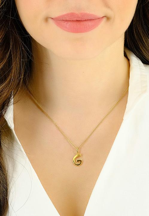Actual product image Muau Letter (Yellow gold, White gold, Red gold or silver)