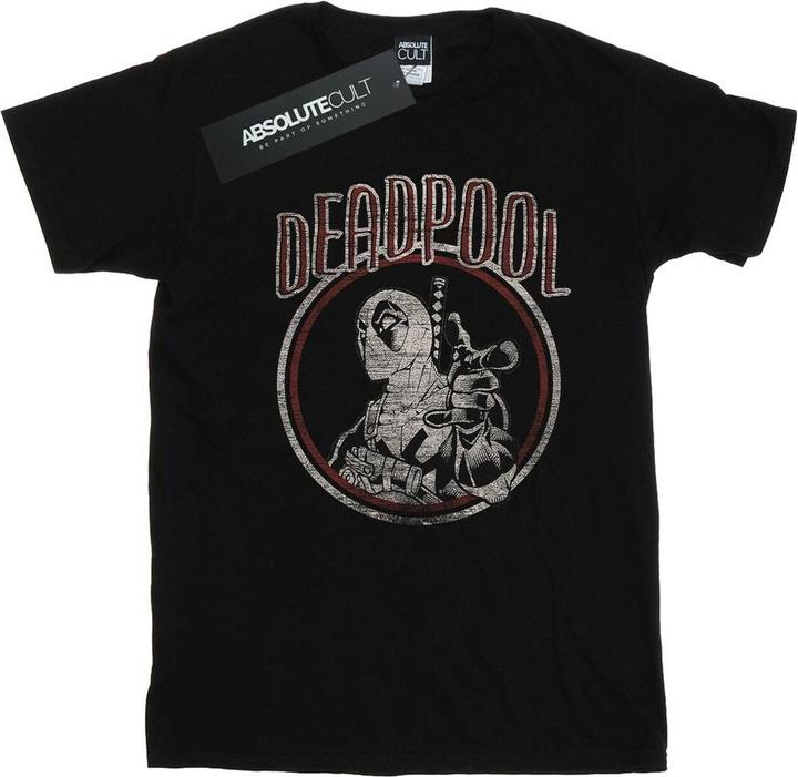 Deadpool Vintage Circle TShirt (L)