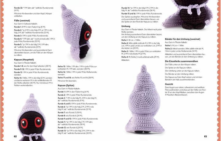 Produktbild Mini Amigurumi Monster - 20 supersüsse Kreaturen zum Häkeln und Sammeln - passen in jede Hosentasche