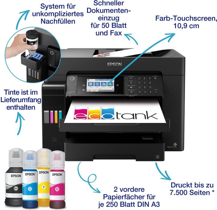 Image du produit Epson EcoTank ET-16650 (Réservoir d'encre, Couleur)