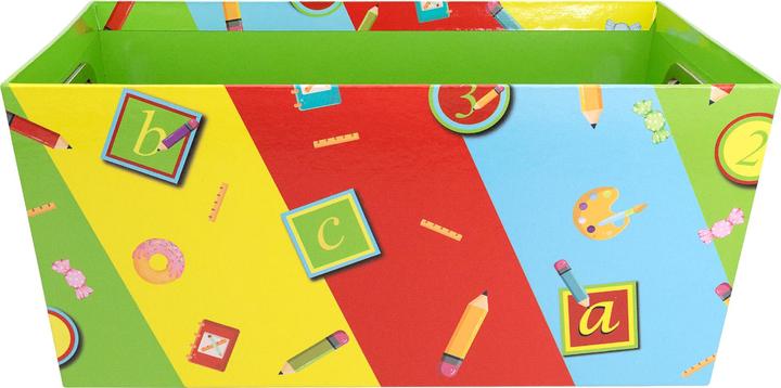 Actual product image Idena School storage basket multicoloured 17.8x27.9x12.7cm