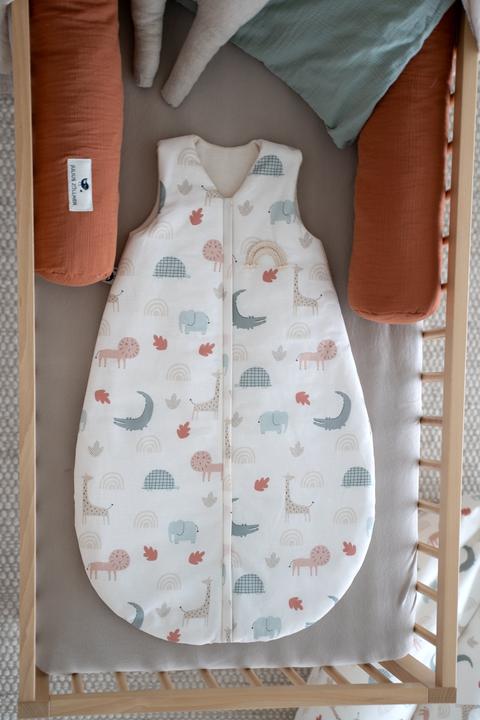 Immagine prodotto Julius Zöllner Sacco a pelo biologico, Wild Friends (92 cm, 2,5 TOG, Tutto l'anno)