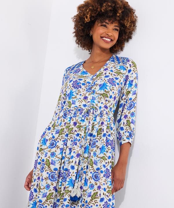 Actual product image Joe Browns Sequin Floral Maxi Dress (40)