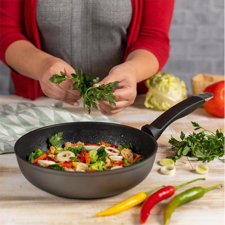 Immagine prodotto Kuhn Rikon Padella Gourmet Star alta 20cm (20 cm, Padella per friggere, Alluminio)