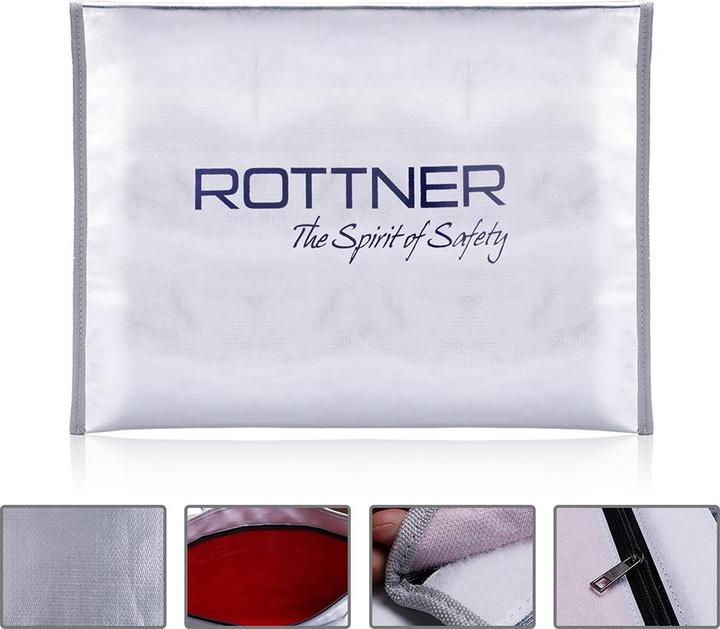 Produktbild Rottner feuerfeste Dokumententasche Fire Proof Bag DIN A3 (A3, 1 x)