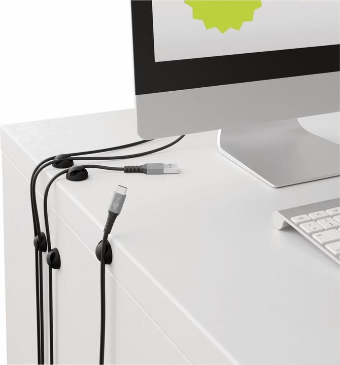 Actual product image Goobay Set of 6 Cable Management 2-Slots
