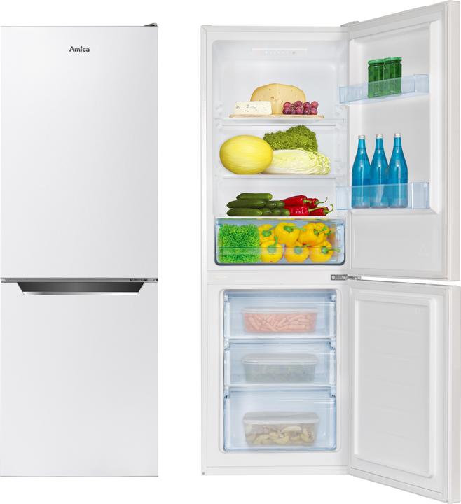 Produktbild Amica Kühl- und Gefrierkombination KGCL 386 160 W BxHxT 54 x 160 x 55 cm Kühlteil 153 l Gefrierteil (227 l)