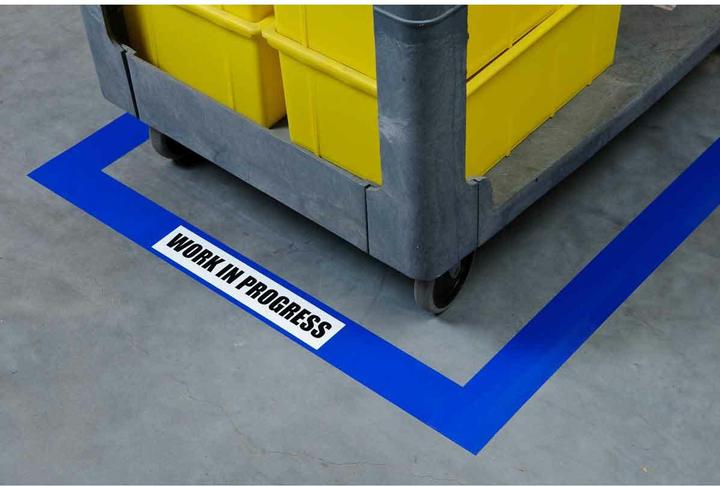 Produktbild Brady B-514, ToughStripe, Bodenmarkierbänder, Polyester, blau, 76,2mm x 30m (76.20 mm)